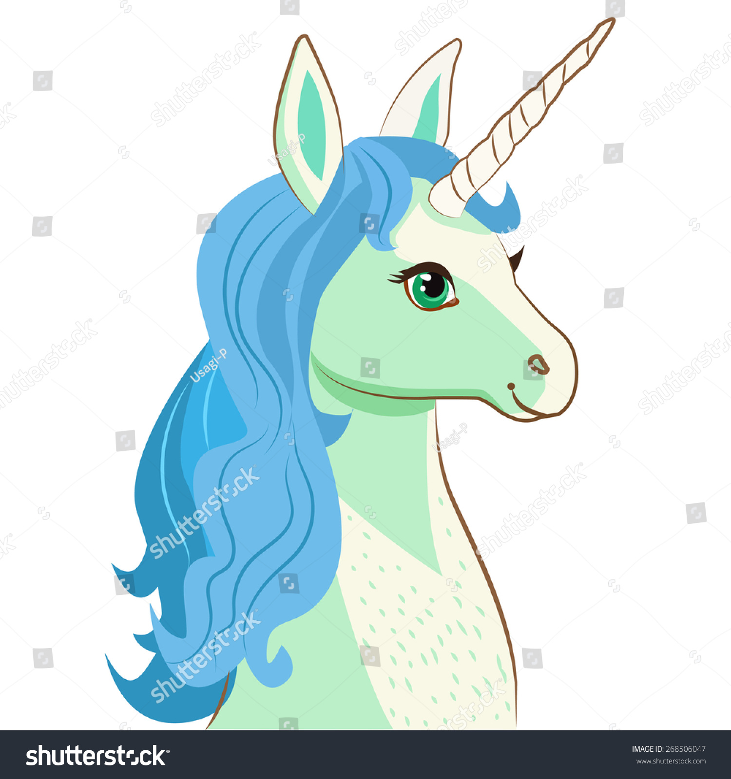 Cute unicorn drawn icon vector illustration design | Stock ...