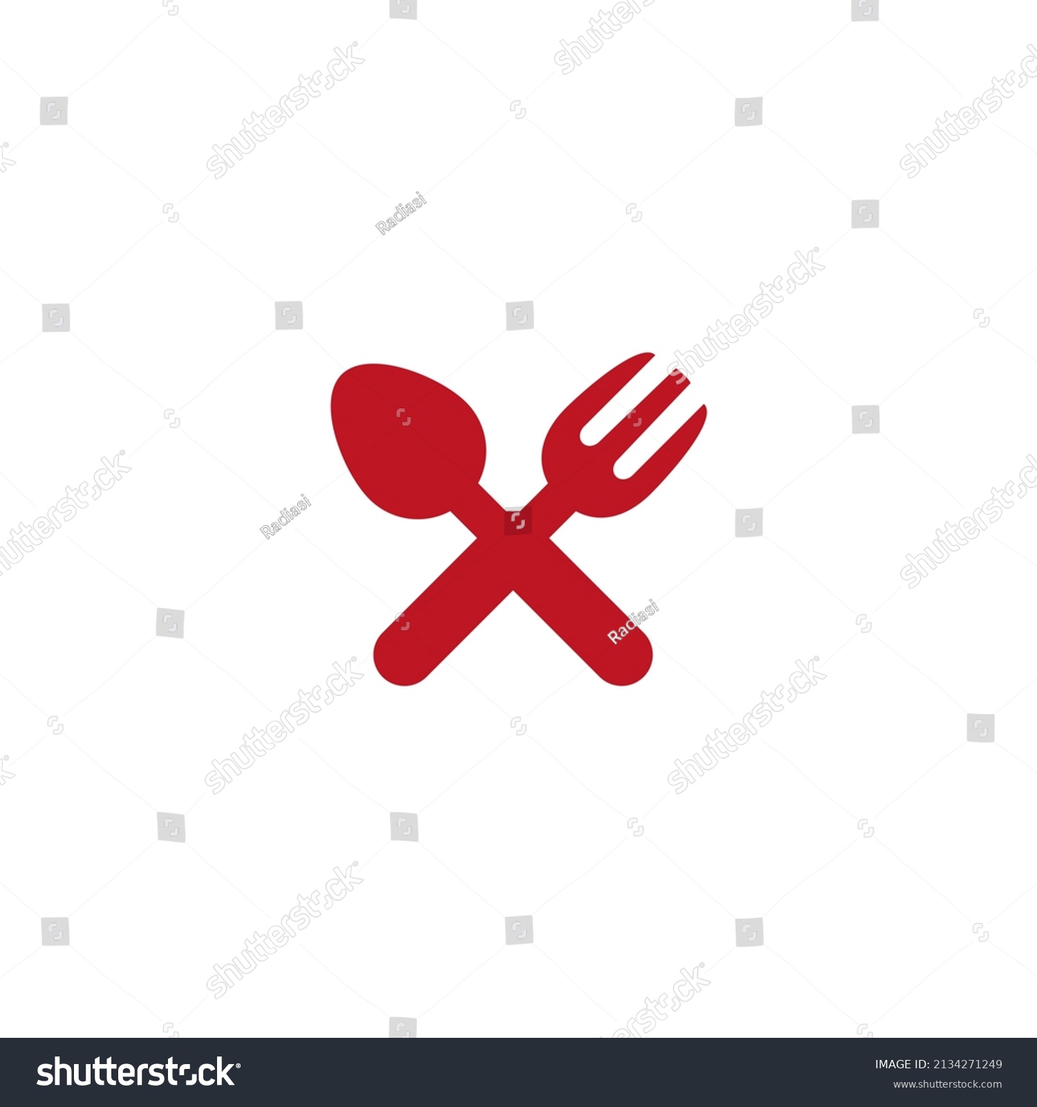 Cutlery Spoon Vector Illustration Icons Symbols Stock Vector (Royalty ...