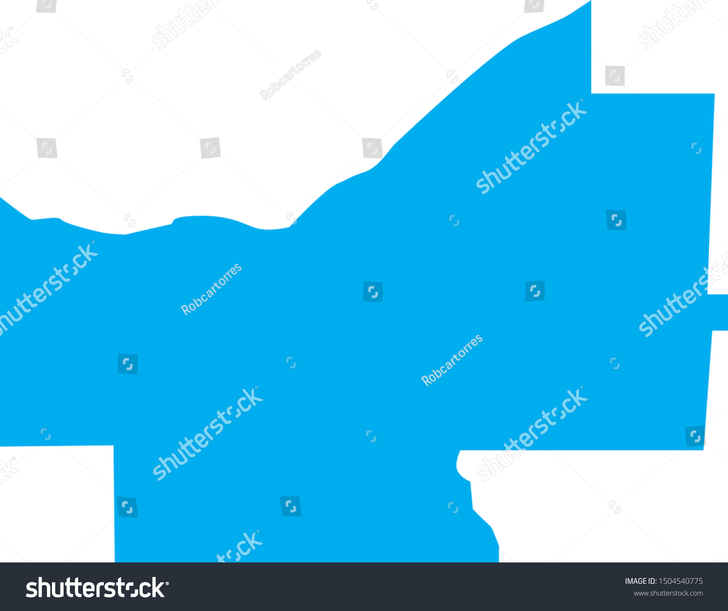 Cuyahoga County Map Ohio State Stock Vector (Royalty Free) 1504540775