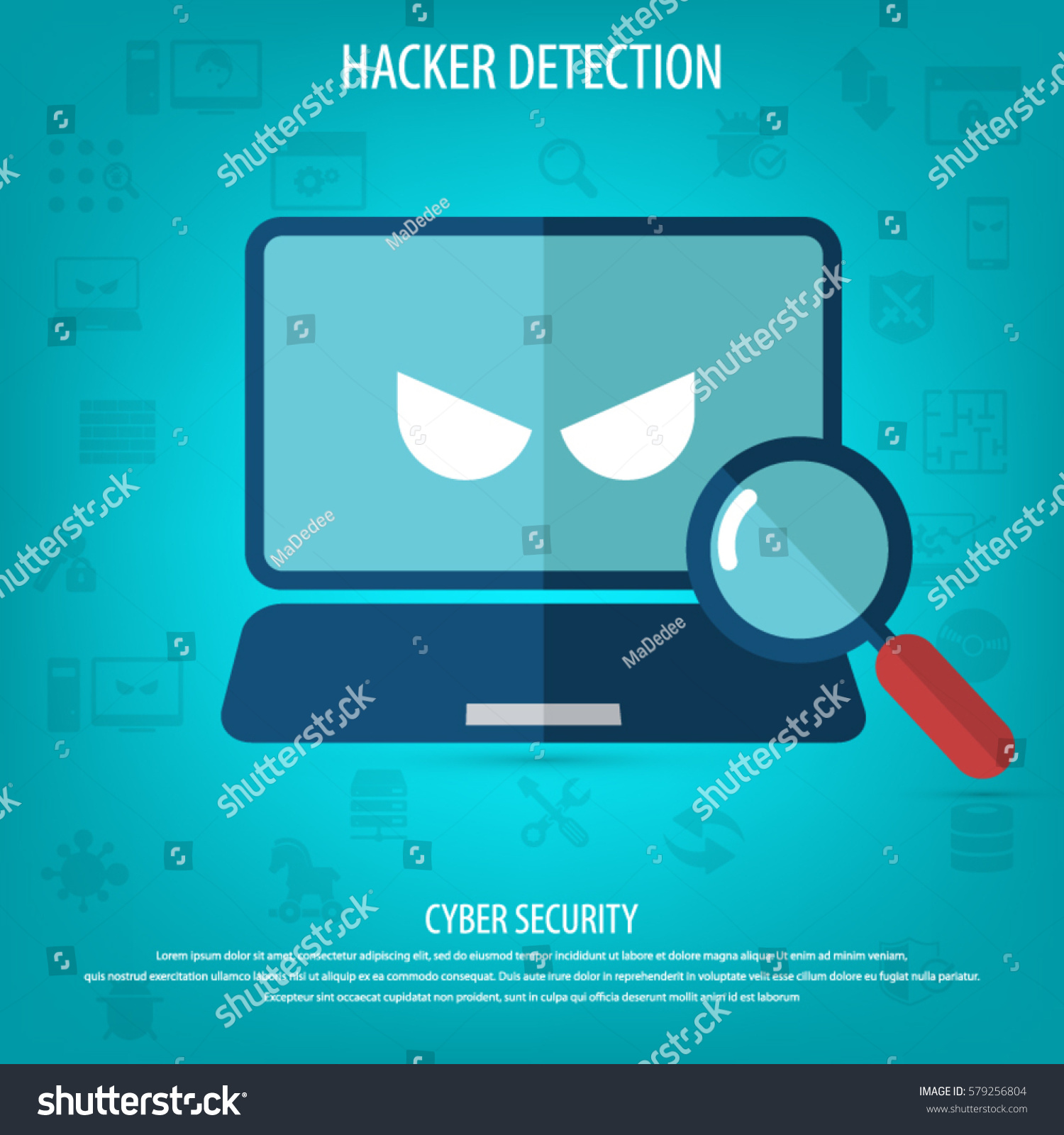 SVG of Cyber security concept. Hacker detection icon. svg