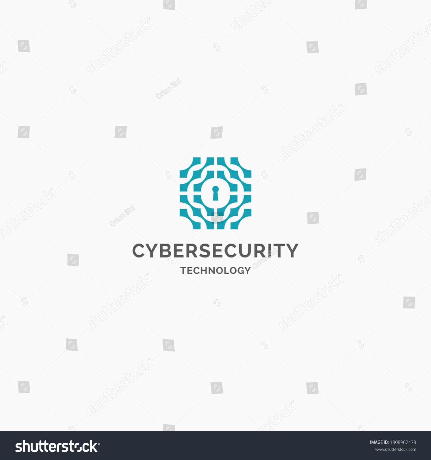 Cyber Security Logo Design Concept Vector Stock Vector (Royalty Free ...