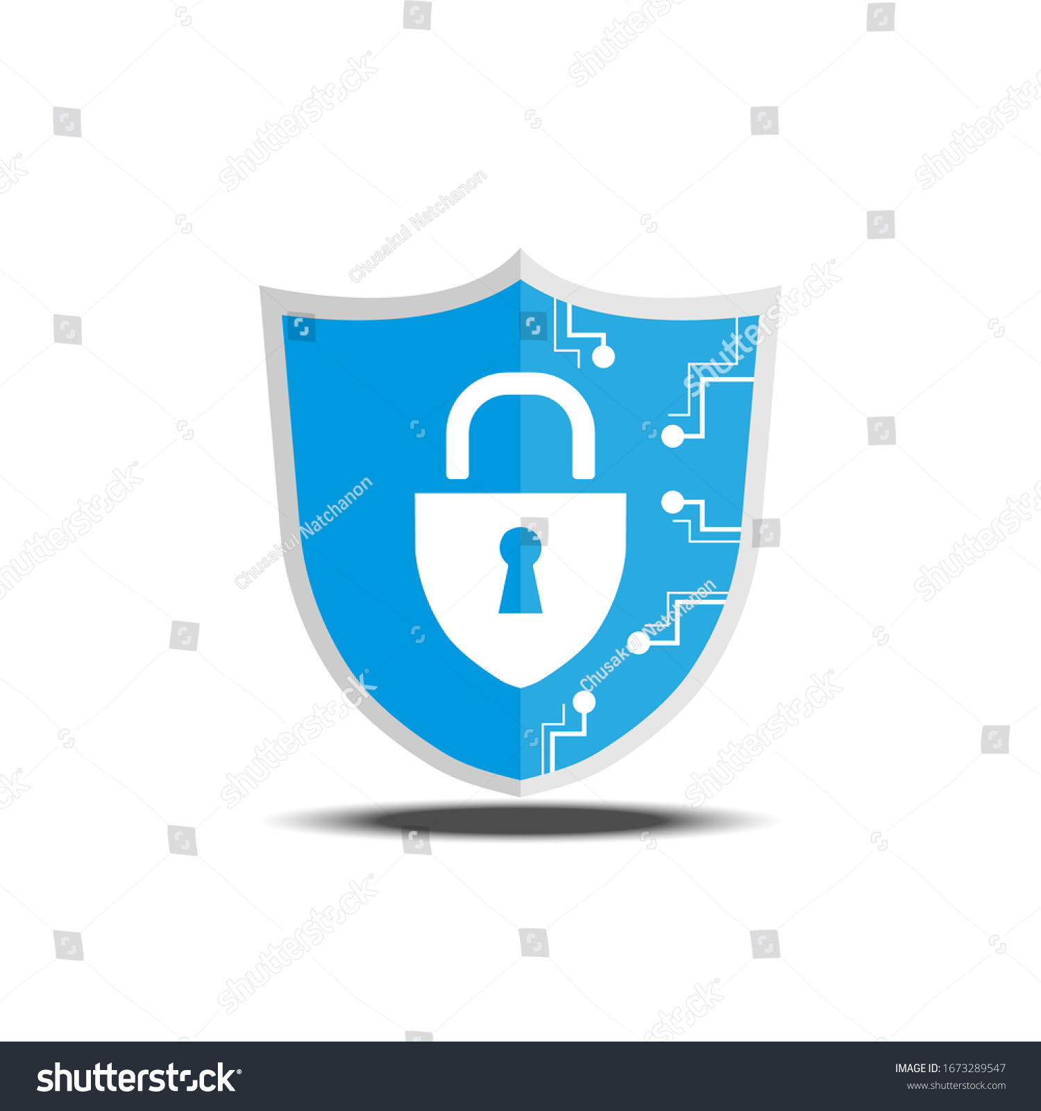 Logo de sécurité informatique, concept de : image vectorielle de stock ...