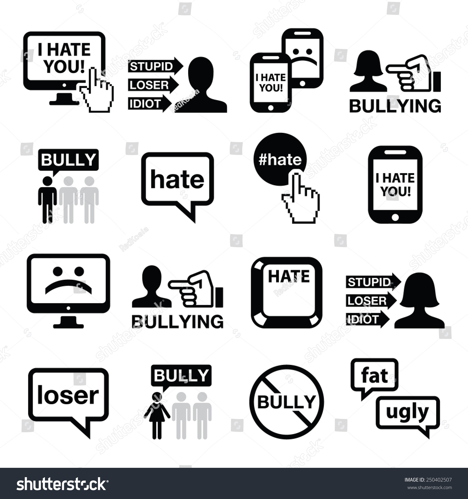 Cyberbullying Symbol