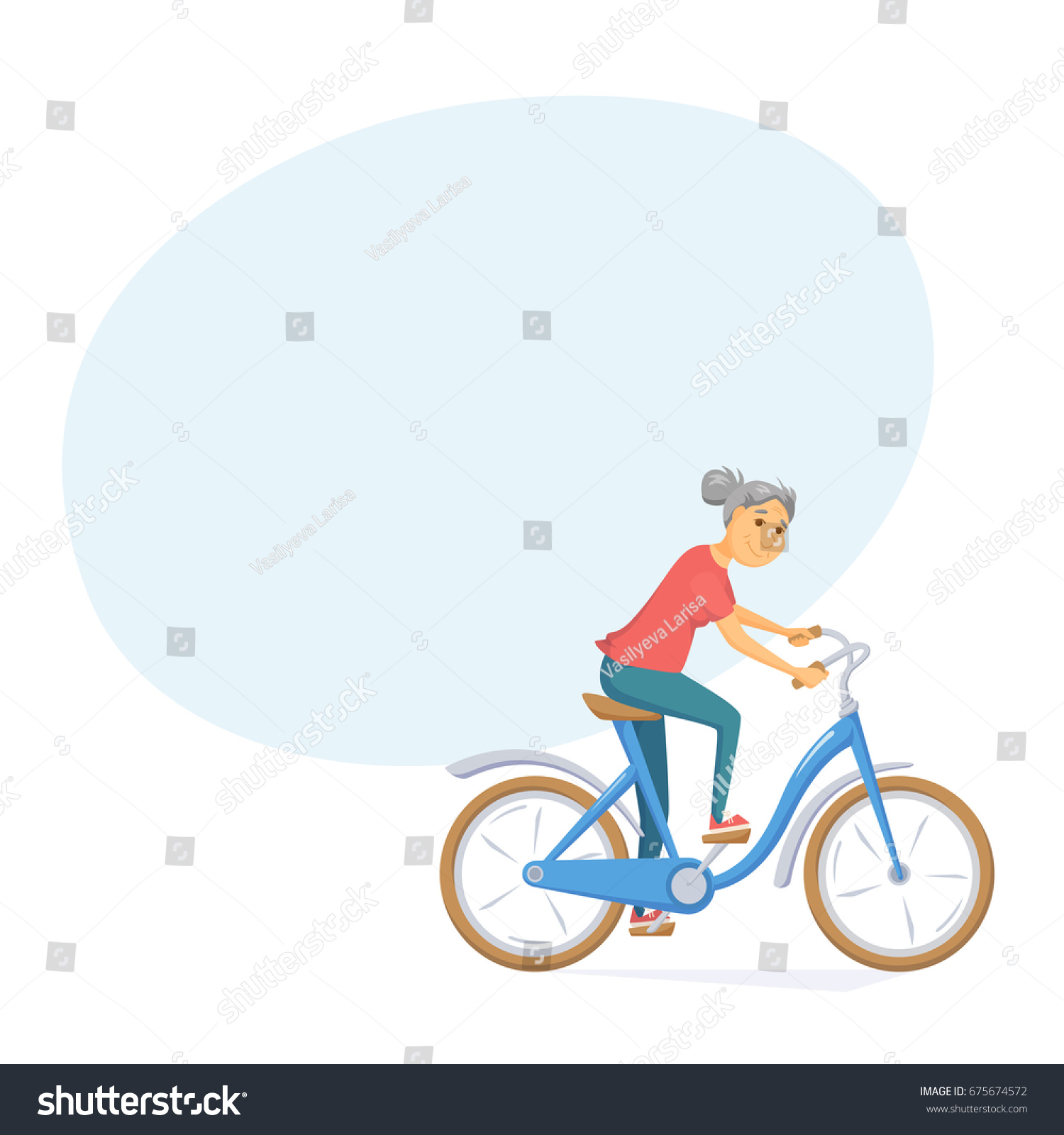 old women bike