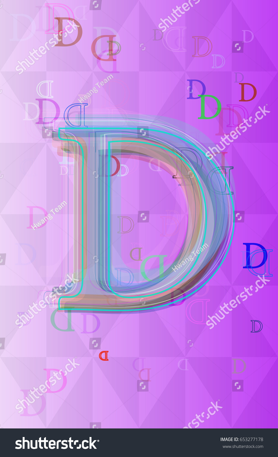 D Alphabet Design Texture Stock Vector (Royalty Free) 653277178 ...