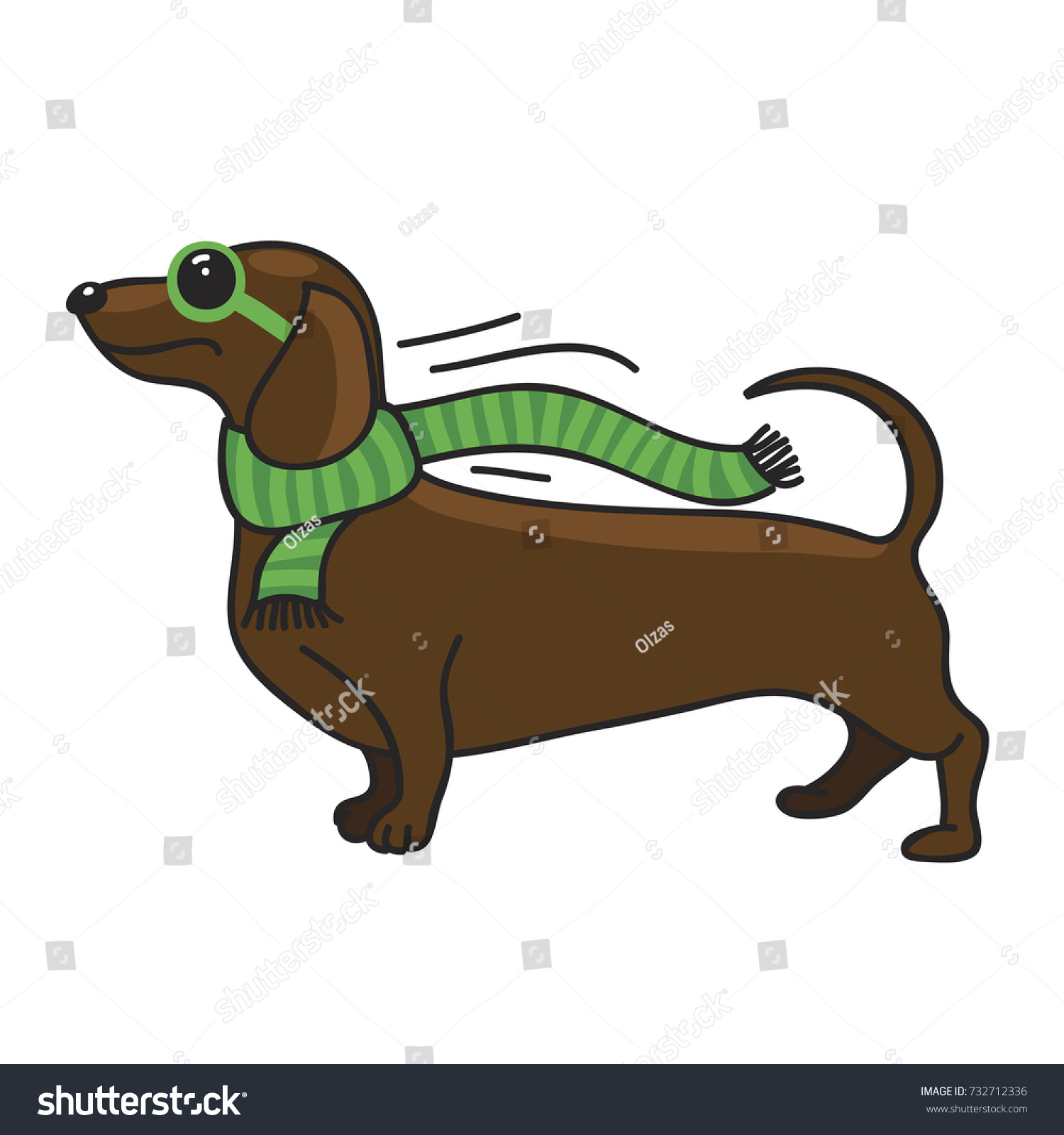 SVG of Dachshund. Dog illustration on a white background. svg