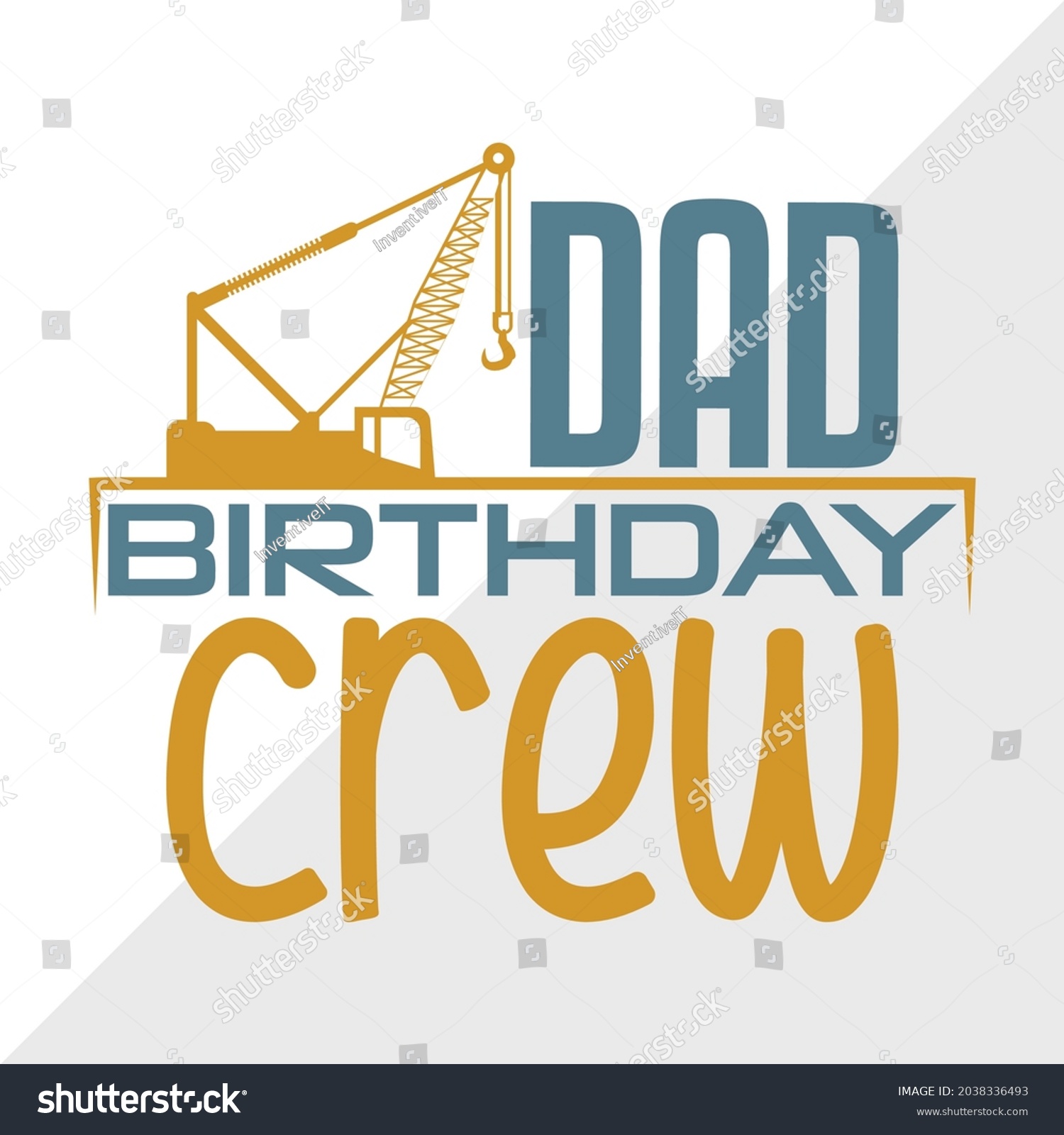 SVG of Dad Birthday Crew Printable Vector Illustration svg