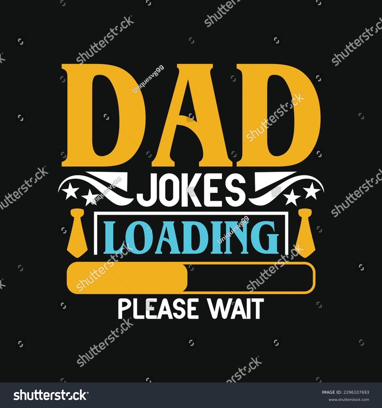 SVG of Dad jokes loading please wait - Dad typographic quotes design vector. svg