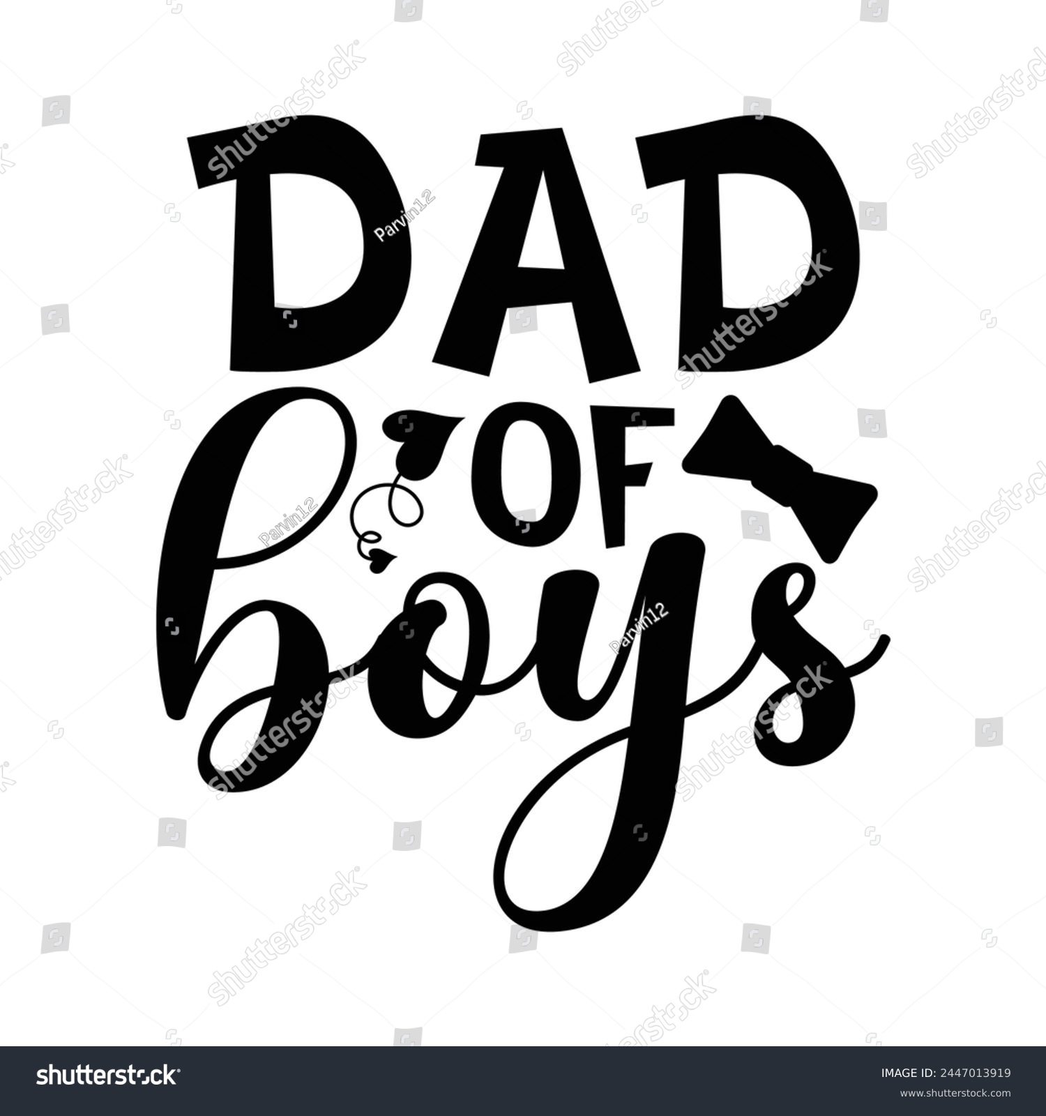 SVG of Dad of boys funny design for sale svg