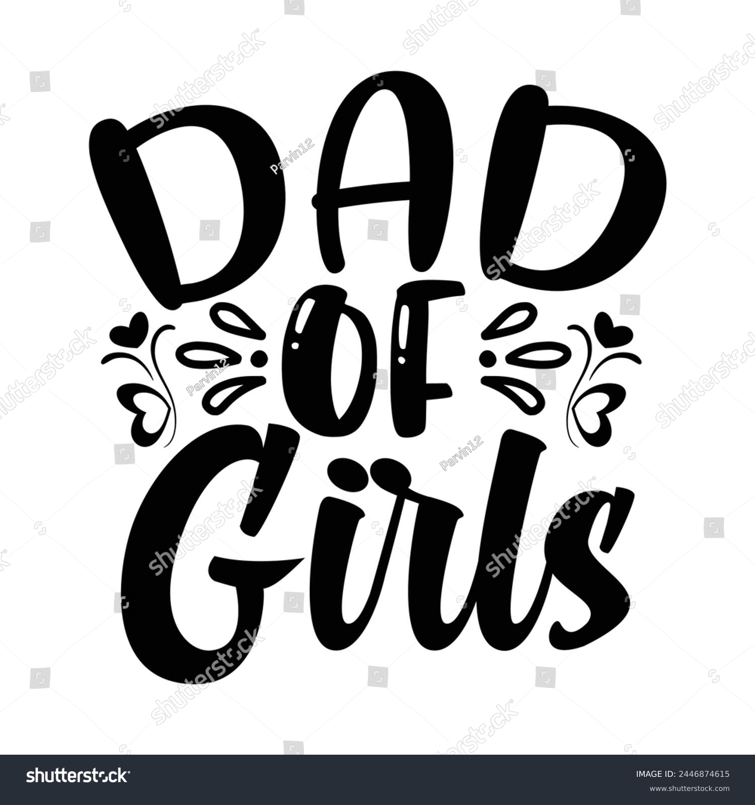 SVG of Dad of girls funny design for sale svg