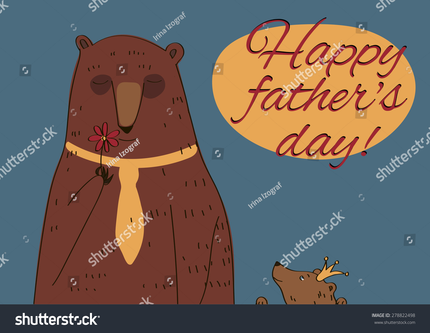 stock-vector-daddy-bear-and-his-daughter