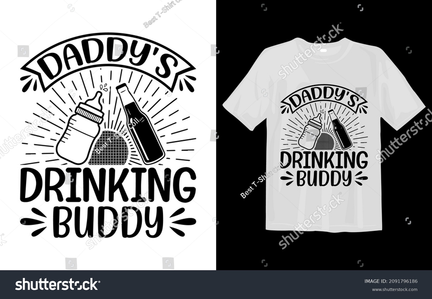 SVG of DADDY'S DRINKING BUDDY svg t-shirt svg