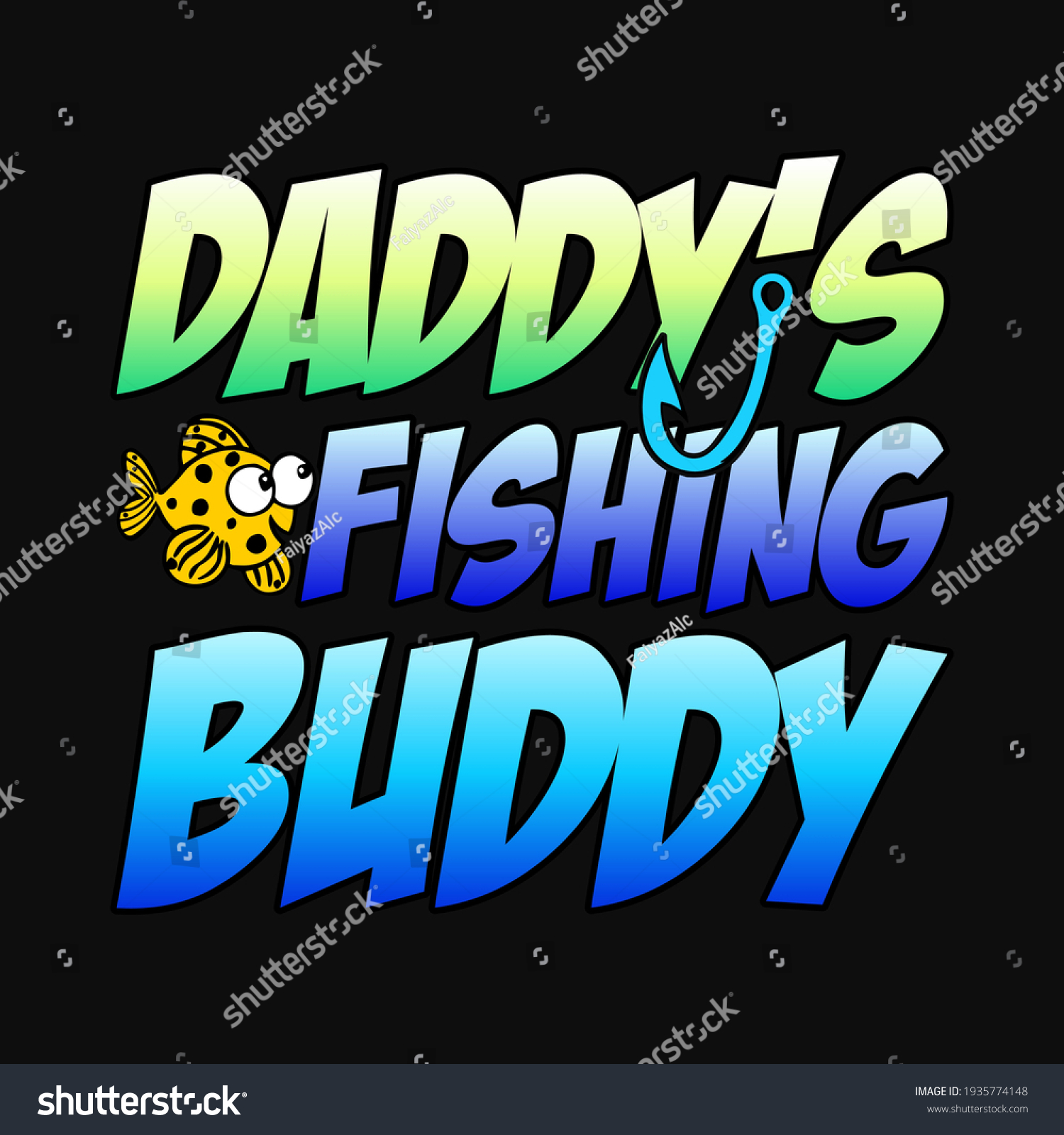 SVG of Daddy's fishing buddy - fisherman, boat, fish vector, vintage fishing emblems, fishing labels, badges - fishing t shirt design svg