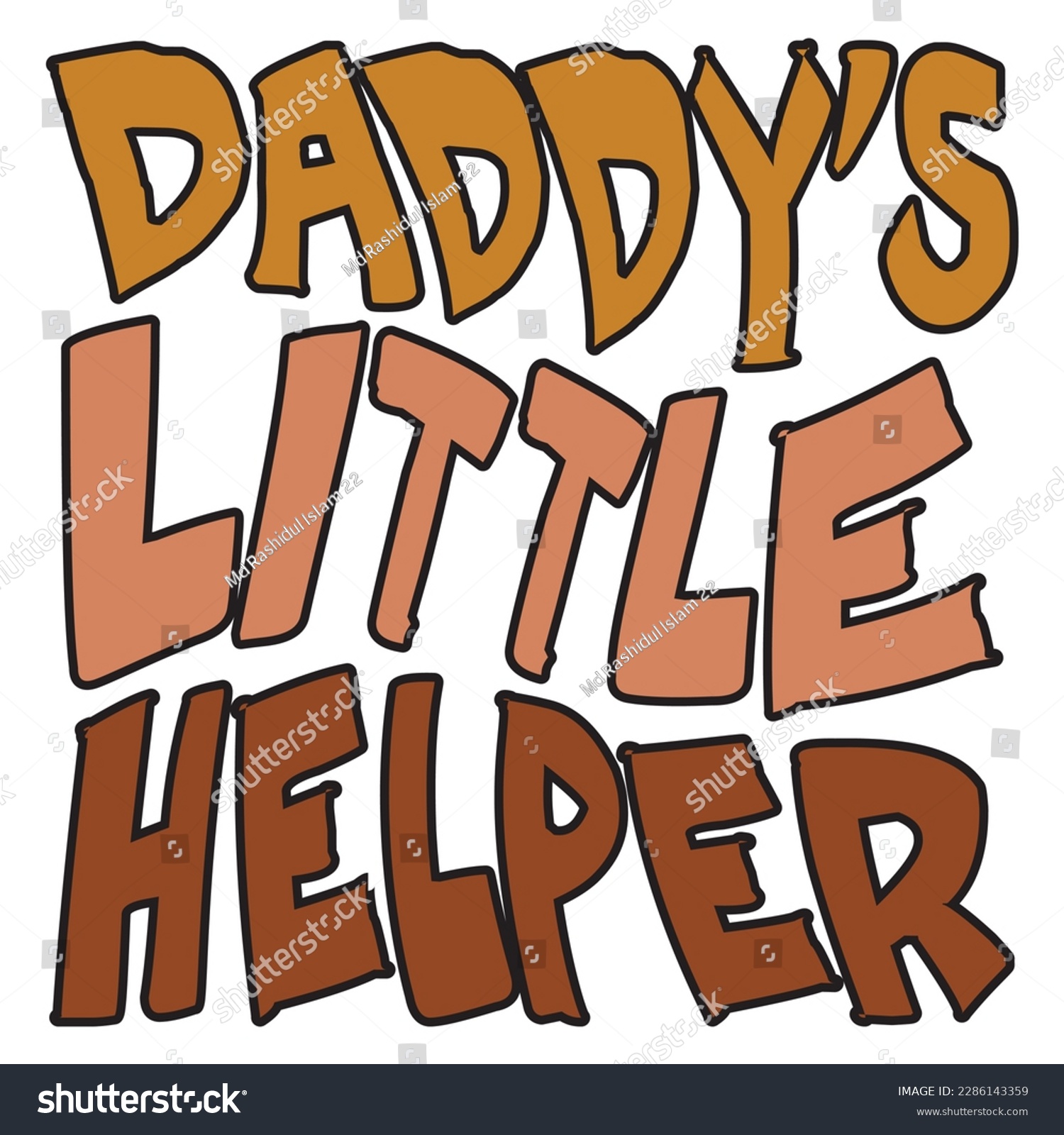 SVG of Daddy's Little Helper Retro SVG Design Vector File. svg