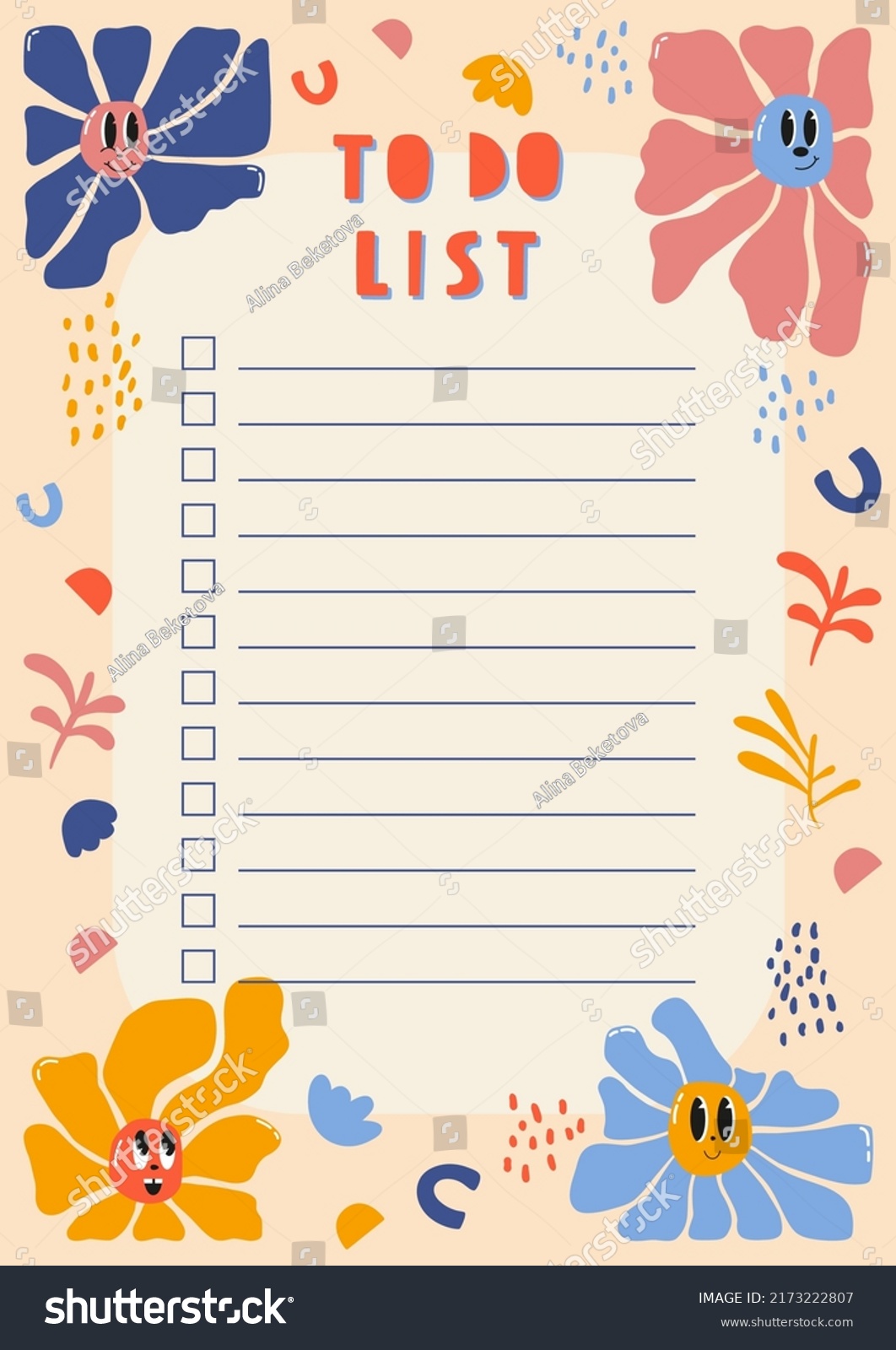 Daily Check List Planner Note Paper Stock Vector (Royalty Free ...