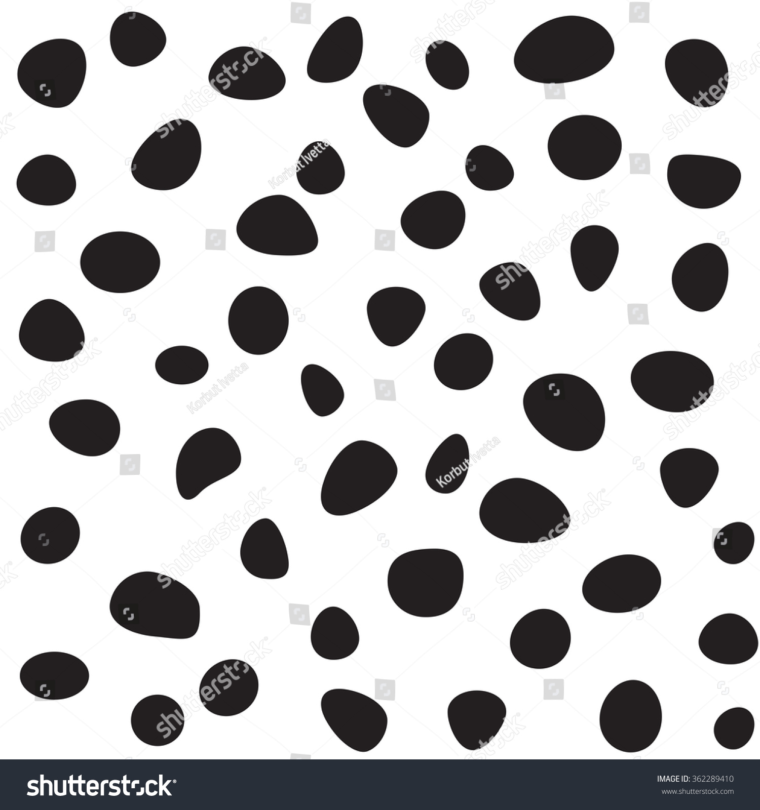 SVG of Dalmatian dog black and white dots pattern. svg