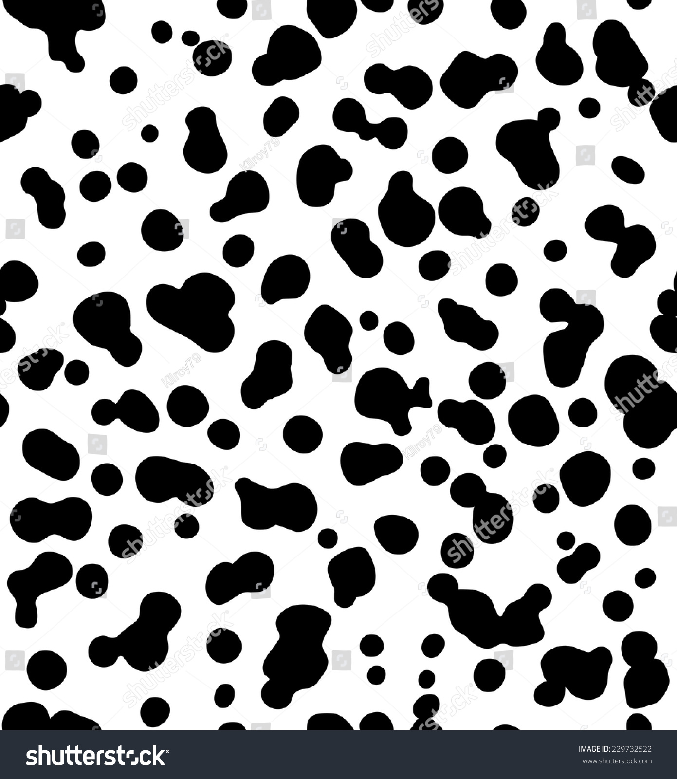 SVG of Dalmatian dog seamless pattern. Or cow skin texture. svg