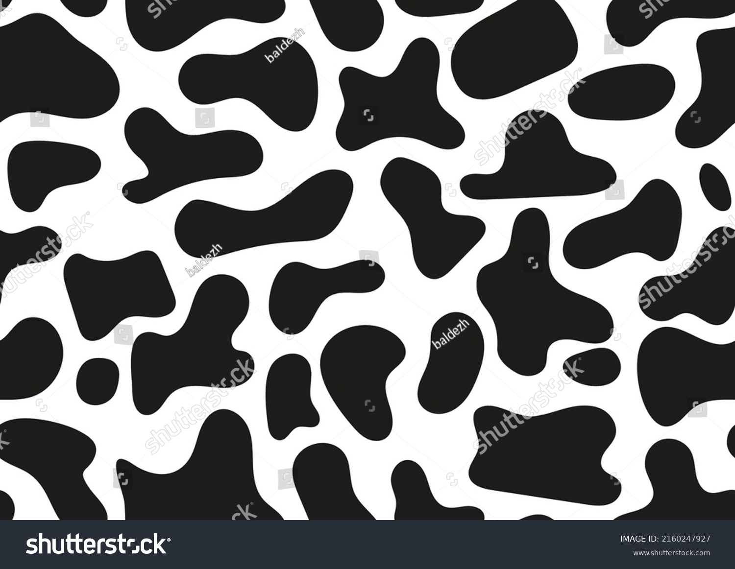 SVG of Dalmatian or cow seamless pattern animal spot print on white skin. Absract design shapes dog or cow black stains on white background for wallpaper fibres and textile. Simple endless leather backdrop. svg