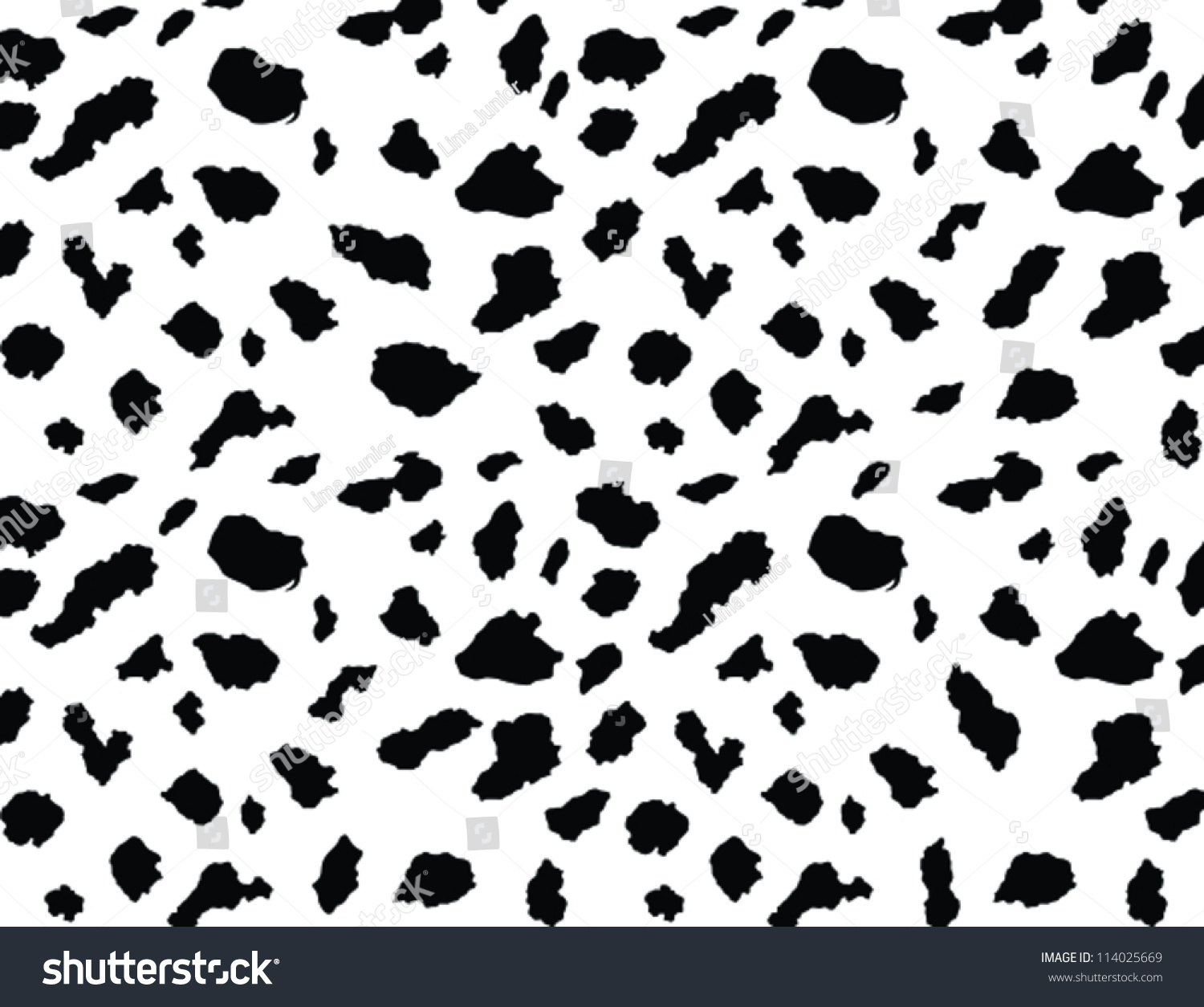 Dalmatian Vector Illustration,Skin Background. - 114025669 : Shutterstock