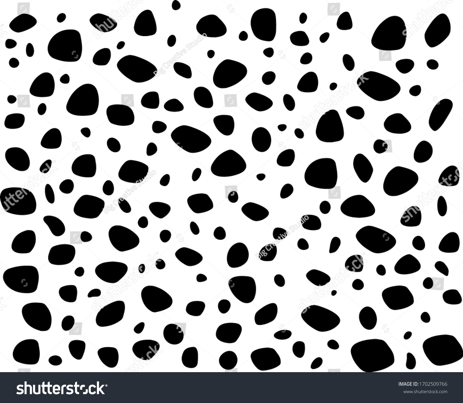 SVG of Dalmation pattern, black and white, dogs pattern svg