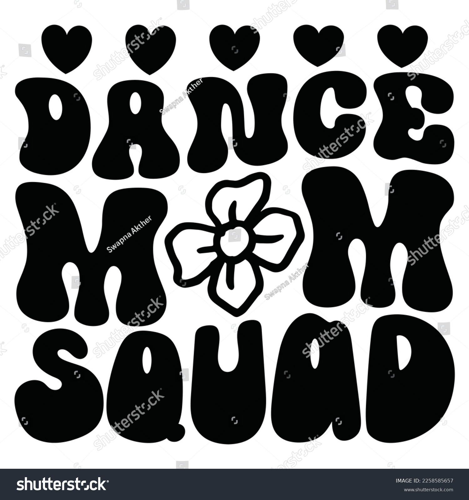 SVG of Dance Mom Squad - Mom Mama Mother's Day T-shirt And SVG Design, Mom Mama SVG Quotes Design, Vector EPS Editable Files, can you download this Design. svg