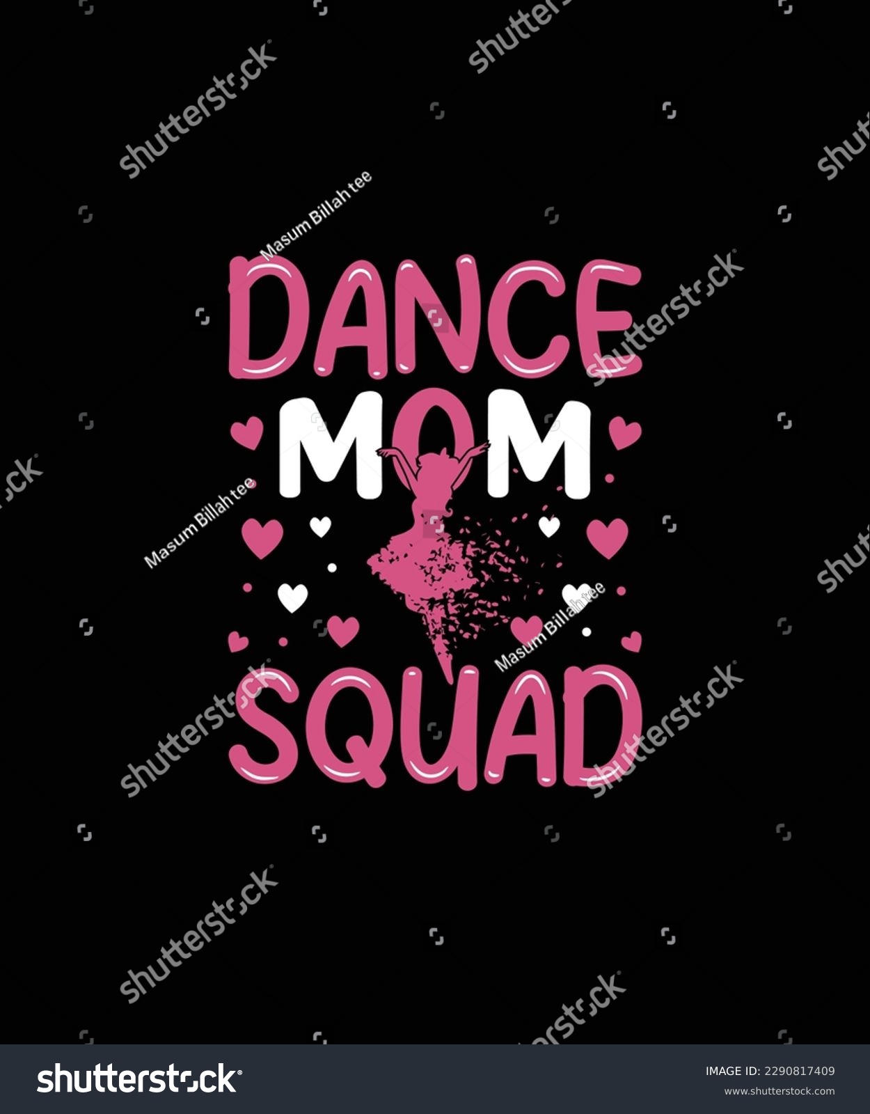 SVG of DANCE MOM SQUAD Pet t shirt design svg