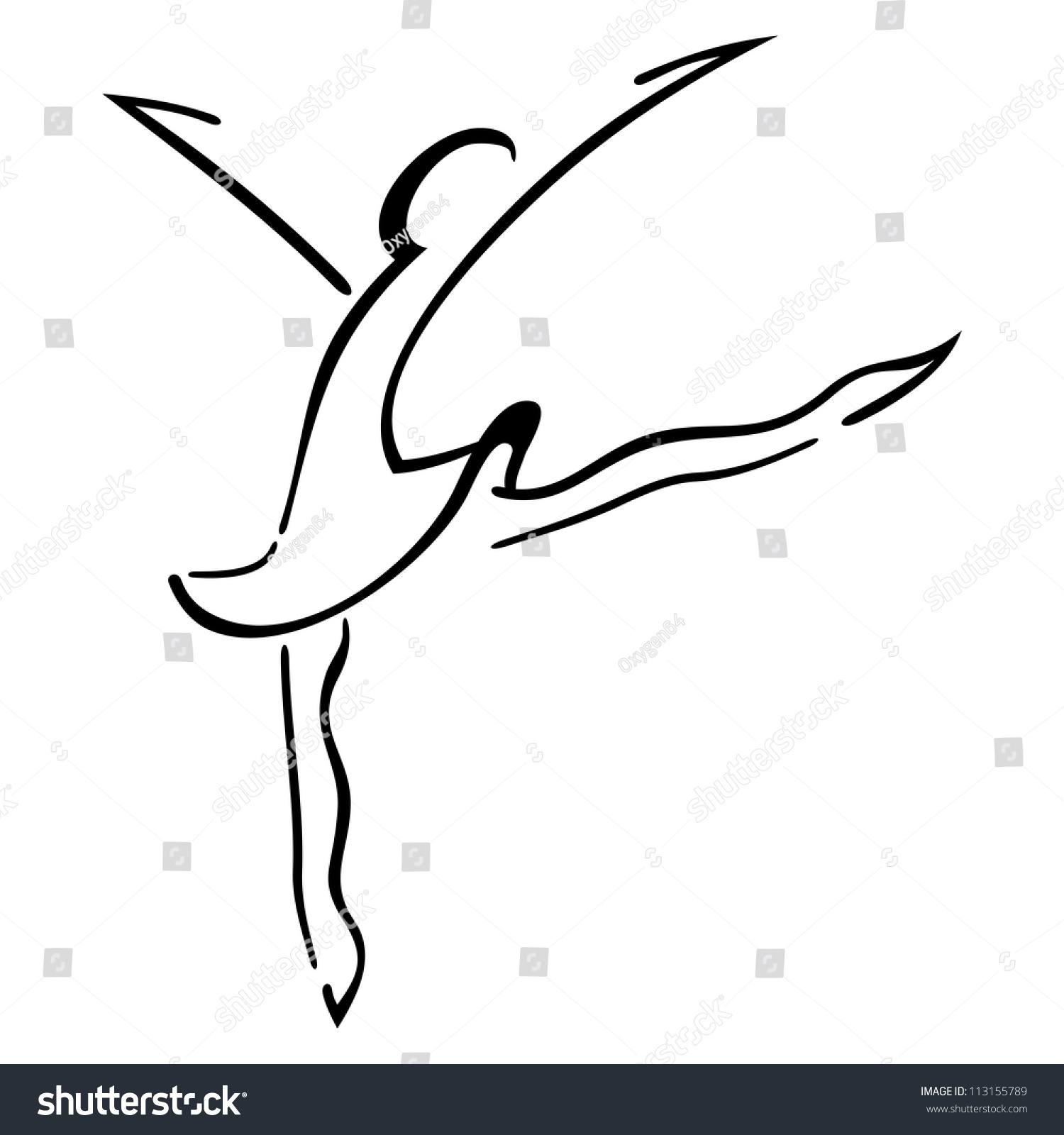 Dance Symbol Stock Vector Illustration 113155789 : Shutterstock