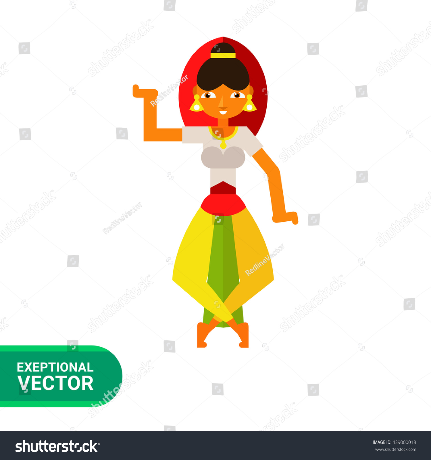 dancing-indian-woman-vector-de-stock-libre-de-regal-as-439000018