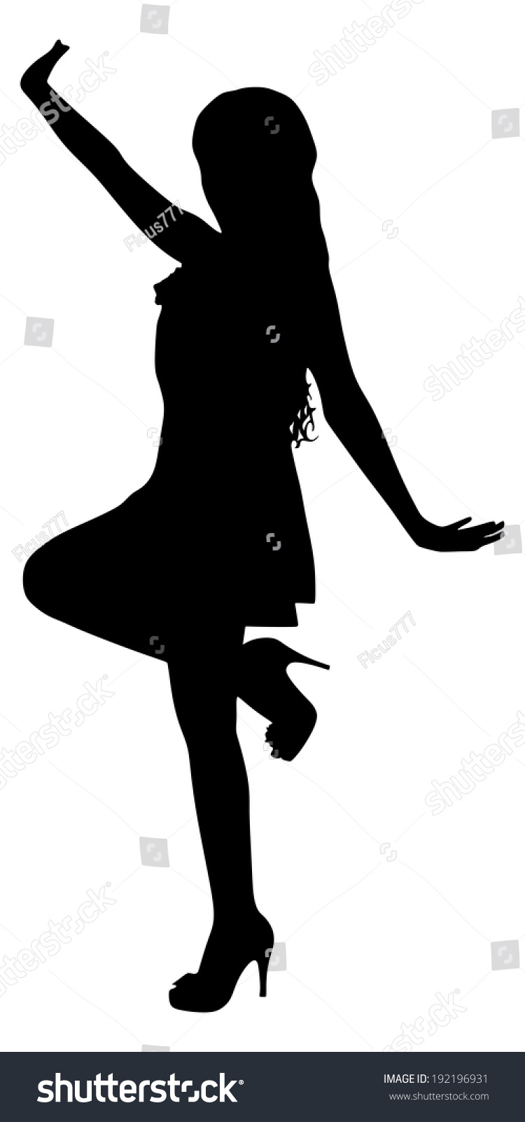 Dancing Silhouette, Vector - 192196931 : Shutterstock