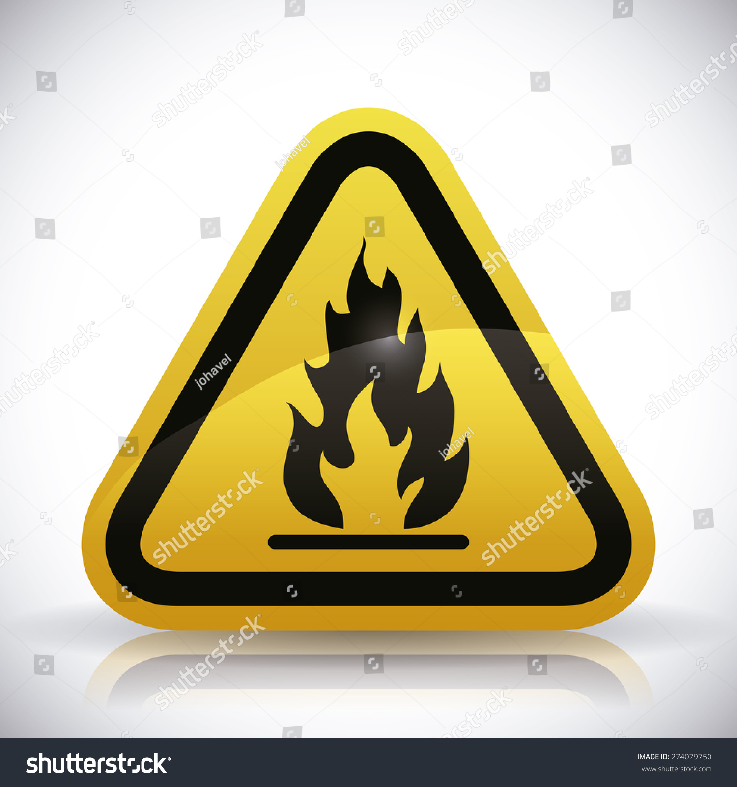 Danger Advert Design Over White Background Stock Vector (Royalty Free ...