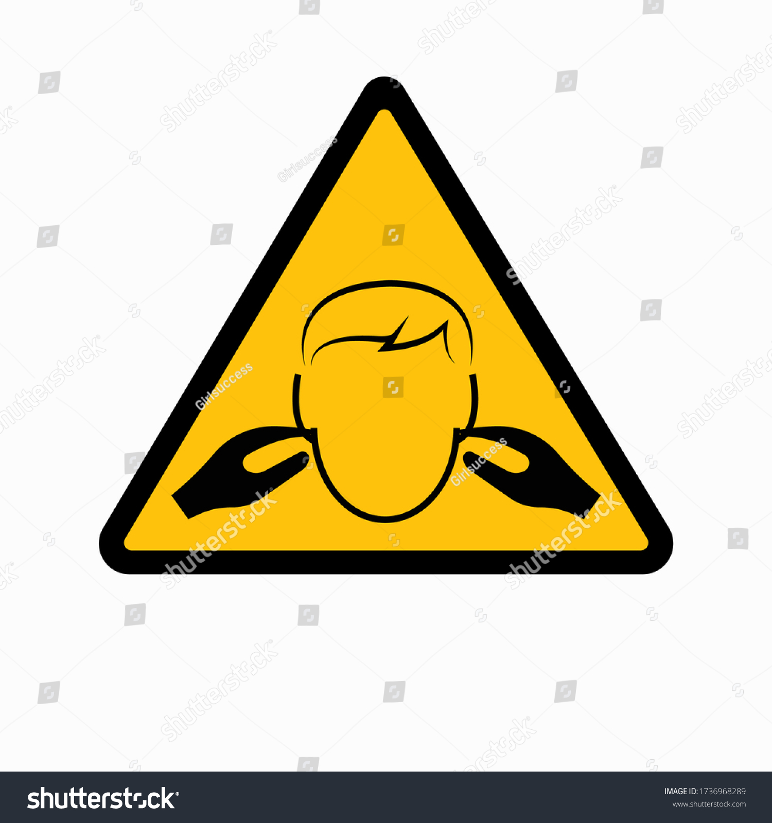 Danger Noise Symbol Vector Illustration Isolate Stock Vector (Royalty ...