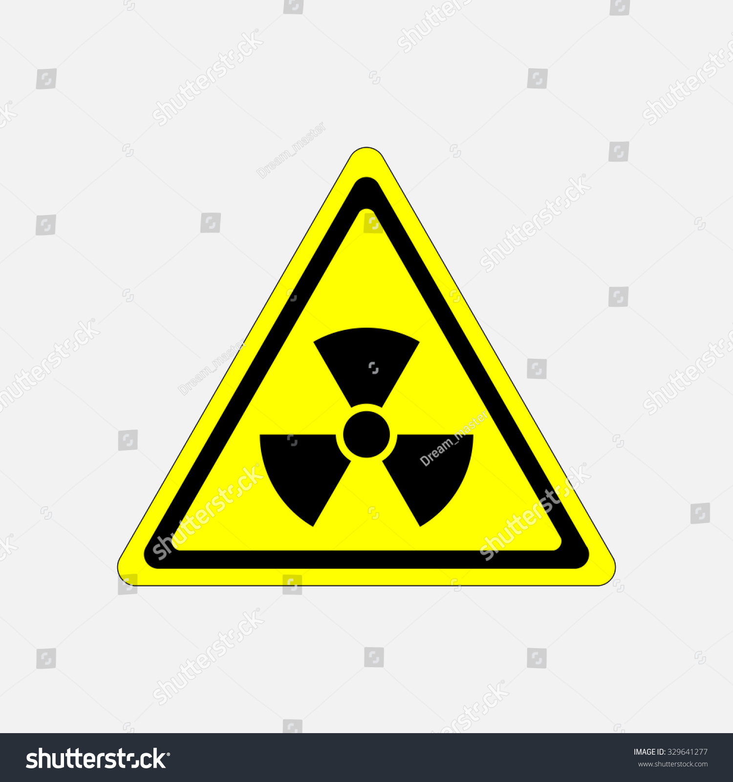 Danger Sign Radiation, Symbol Threat, Radiation Warning Sign In A ...