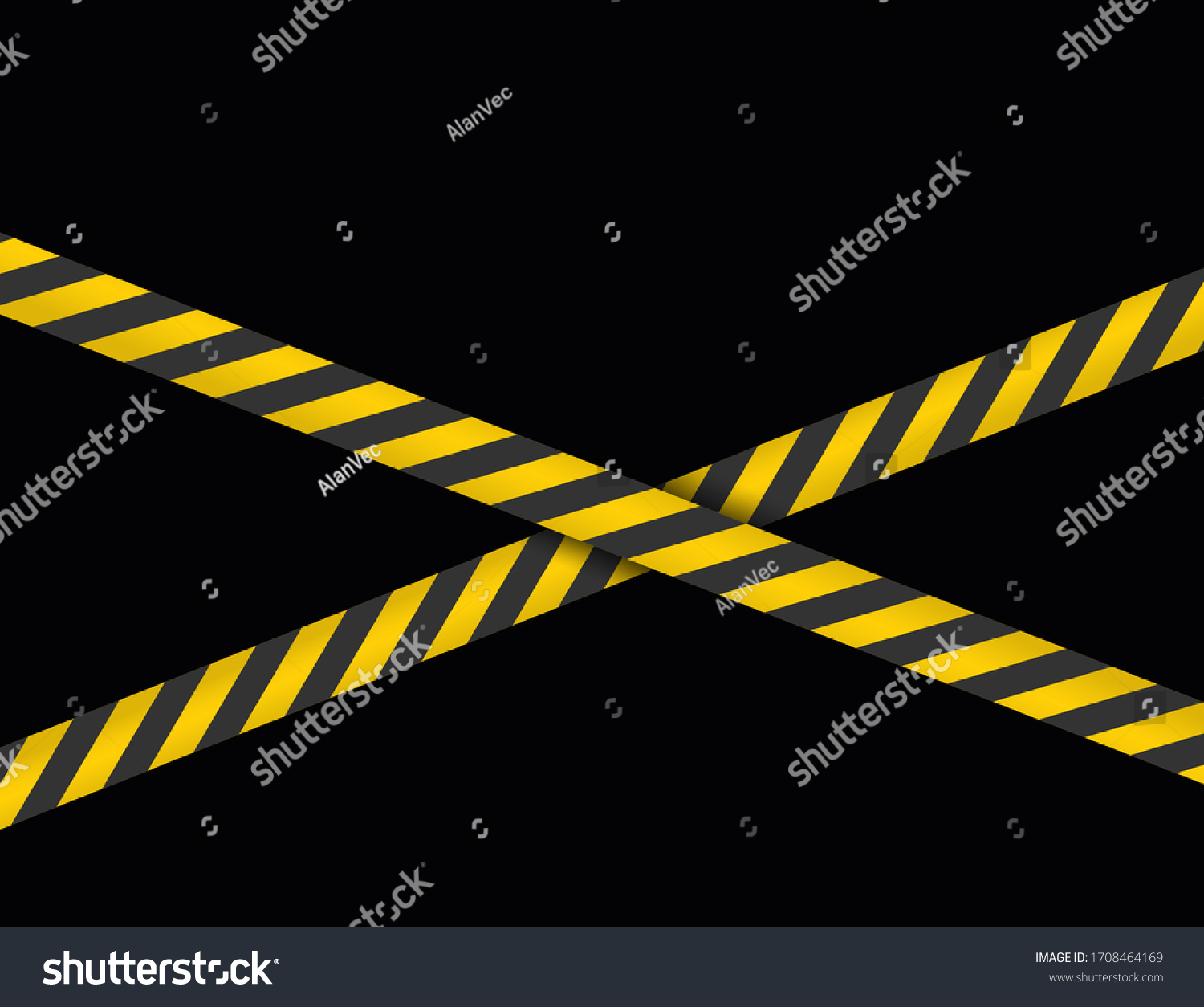SVG of Danger Sign Ribbon Crosshair. Yellow tapes, bands, strips. Fence, Cardon. Vector illustration, template. svg