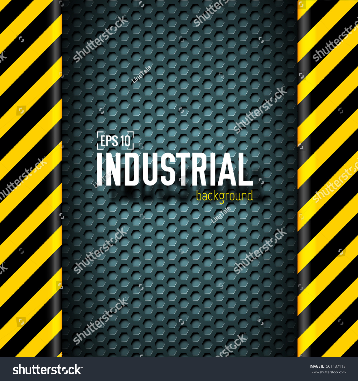 Danger Tech Abstract Background Concept Vector Stock