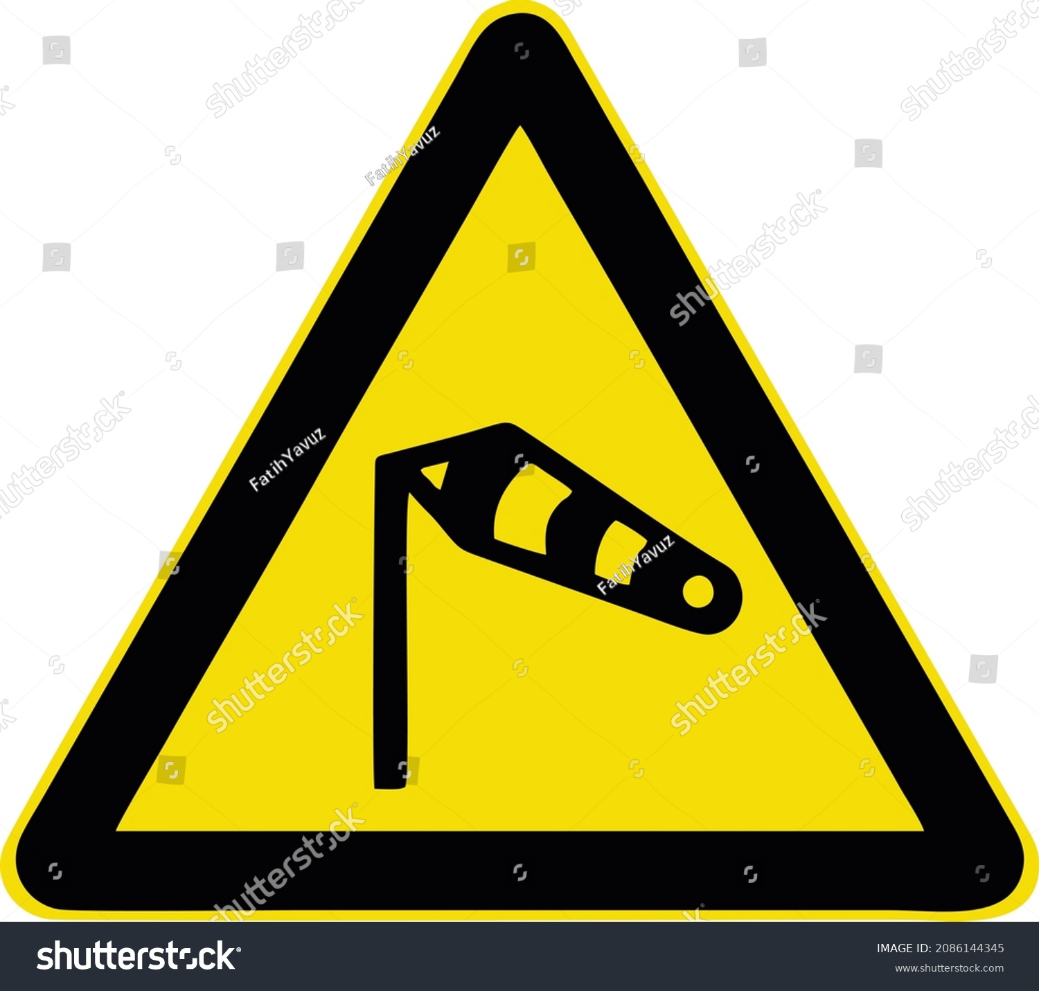 Dangerous Crosswinds Gallery All Warning Signs Stock Vector (Royalty ...