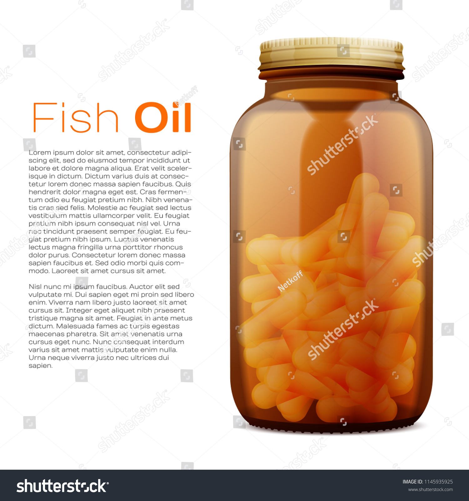 Download Dark Amber Glass Bottle Mockup Stock Vector Royalty Free 1145935925