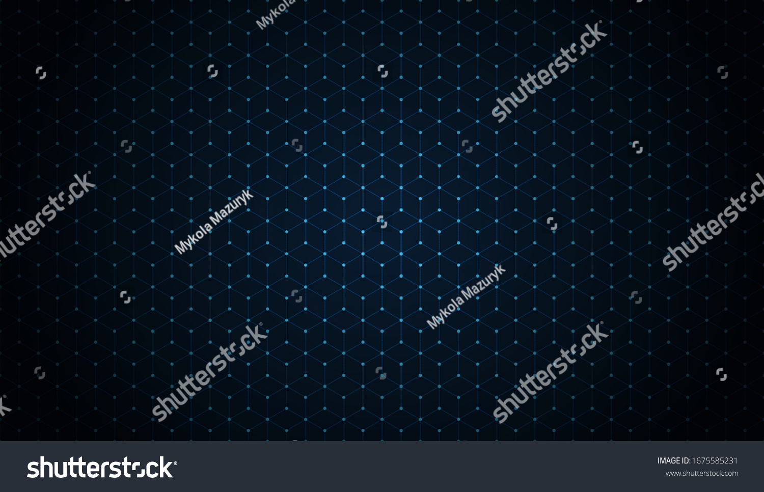 Dark Blue Blockchain Technology Background Dots Stock Vector (Royalty ...