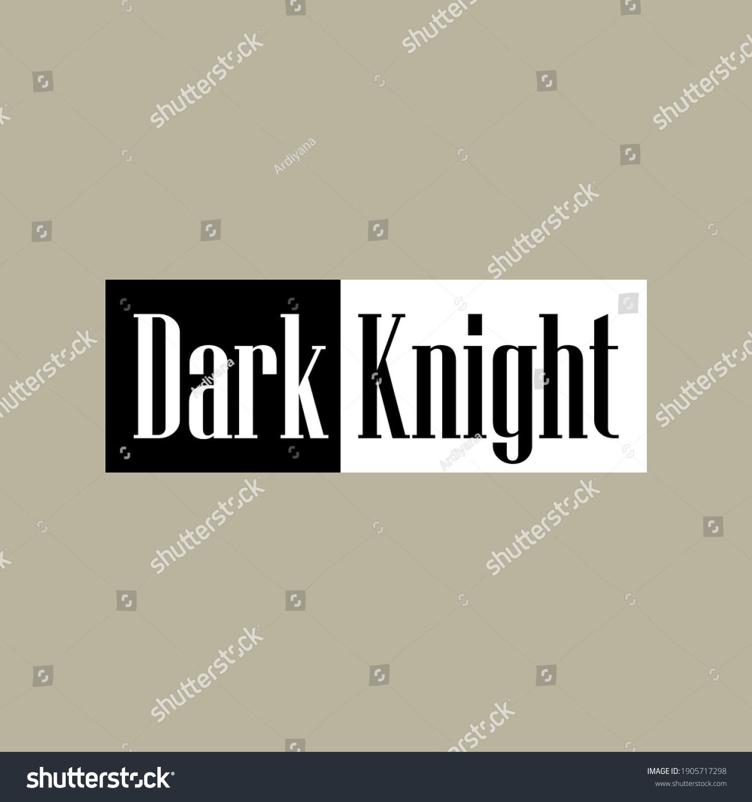 Dark Knight Logo Vector Graphics Stock Vector (Royalty Free) 1905717298 ...