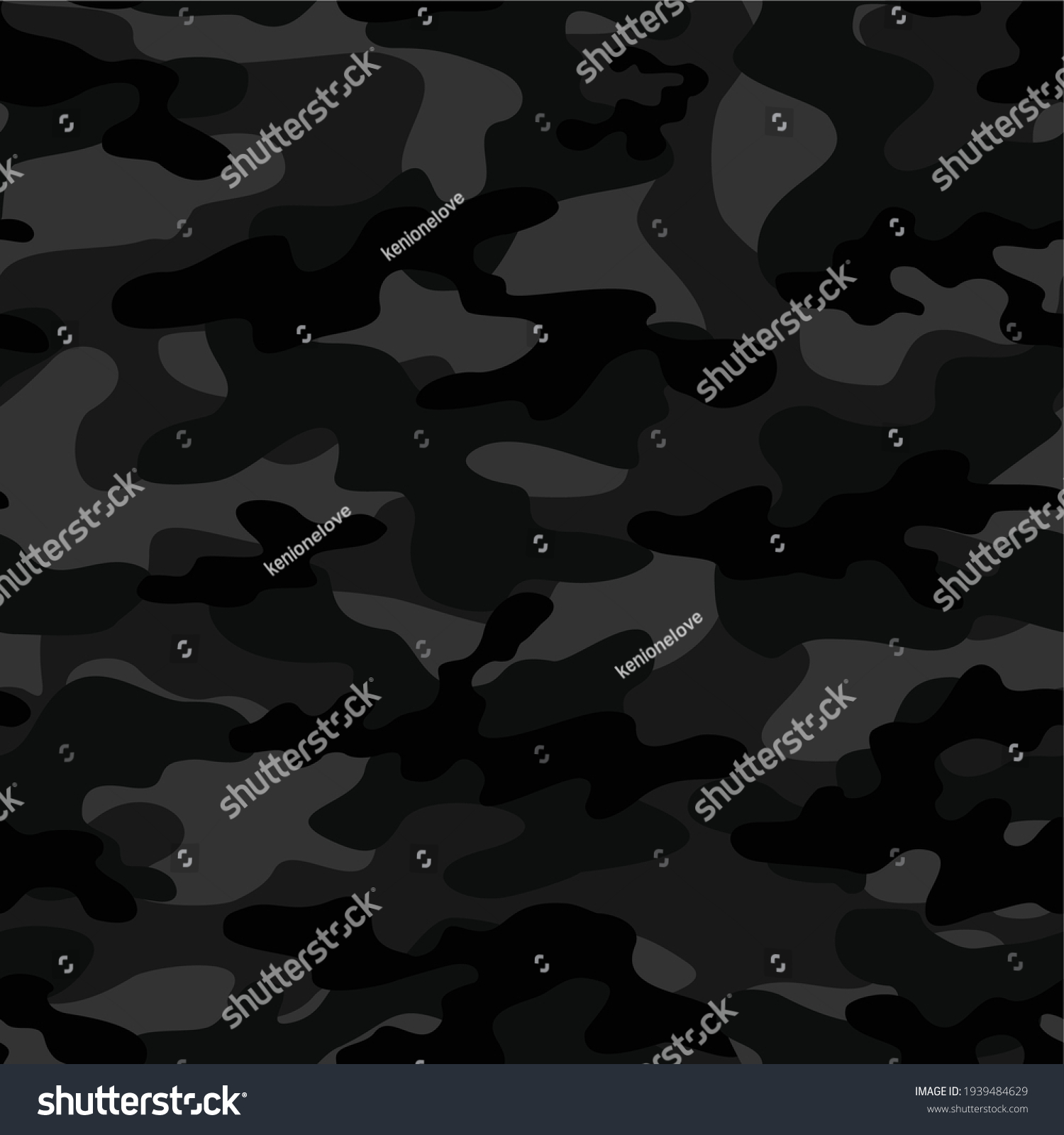 SVG of dark military camouflage vector seamless pattern svg