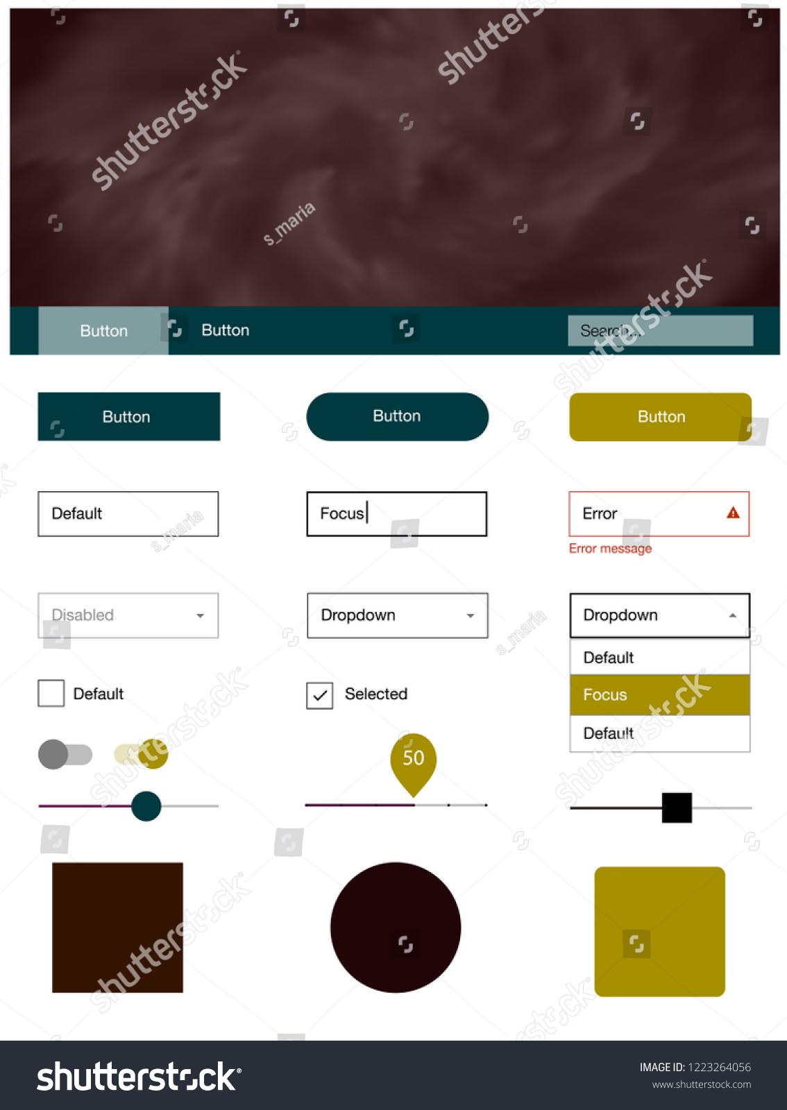 Dark Multicolor Vector Style Guide Sky Stock Vector (Royalty