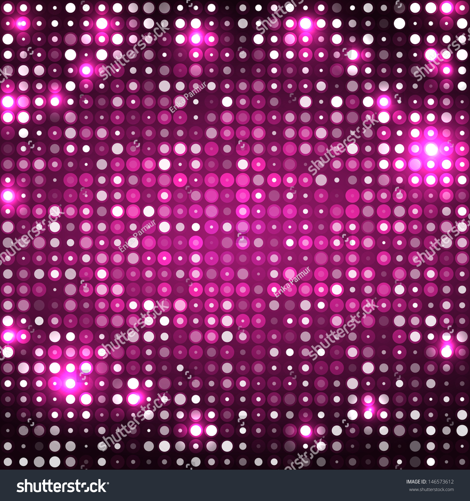 Dark Pink Abstract Sparkling Disco Background With Circles Stock Vector ...