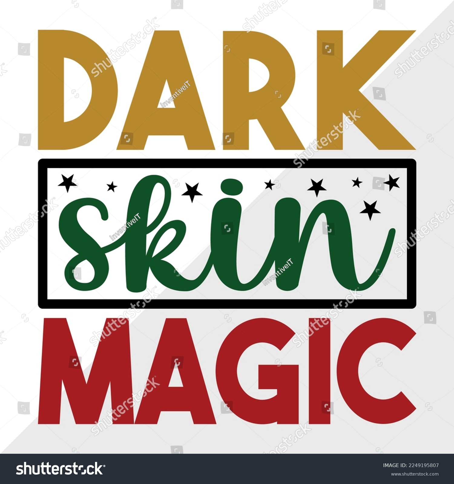 SVG of Dark Skin Magic SVG Printable Vector Illustration svg
