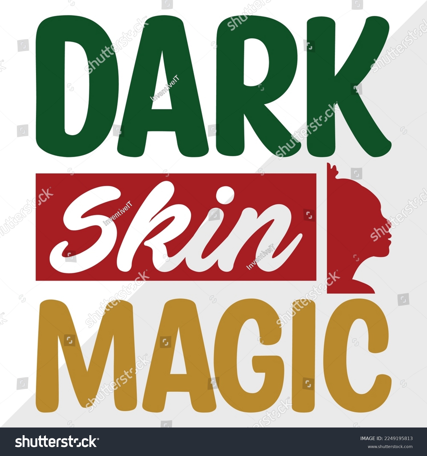 SVG of Dark Skin Magic SVG Printable Vector Illustration svg
