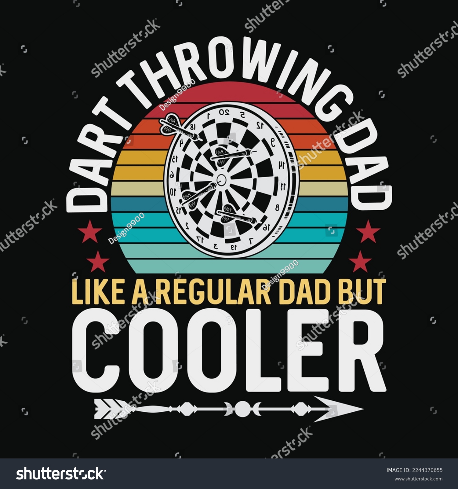 SVG of Dart Throwing Dad Father Dart Player svg