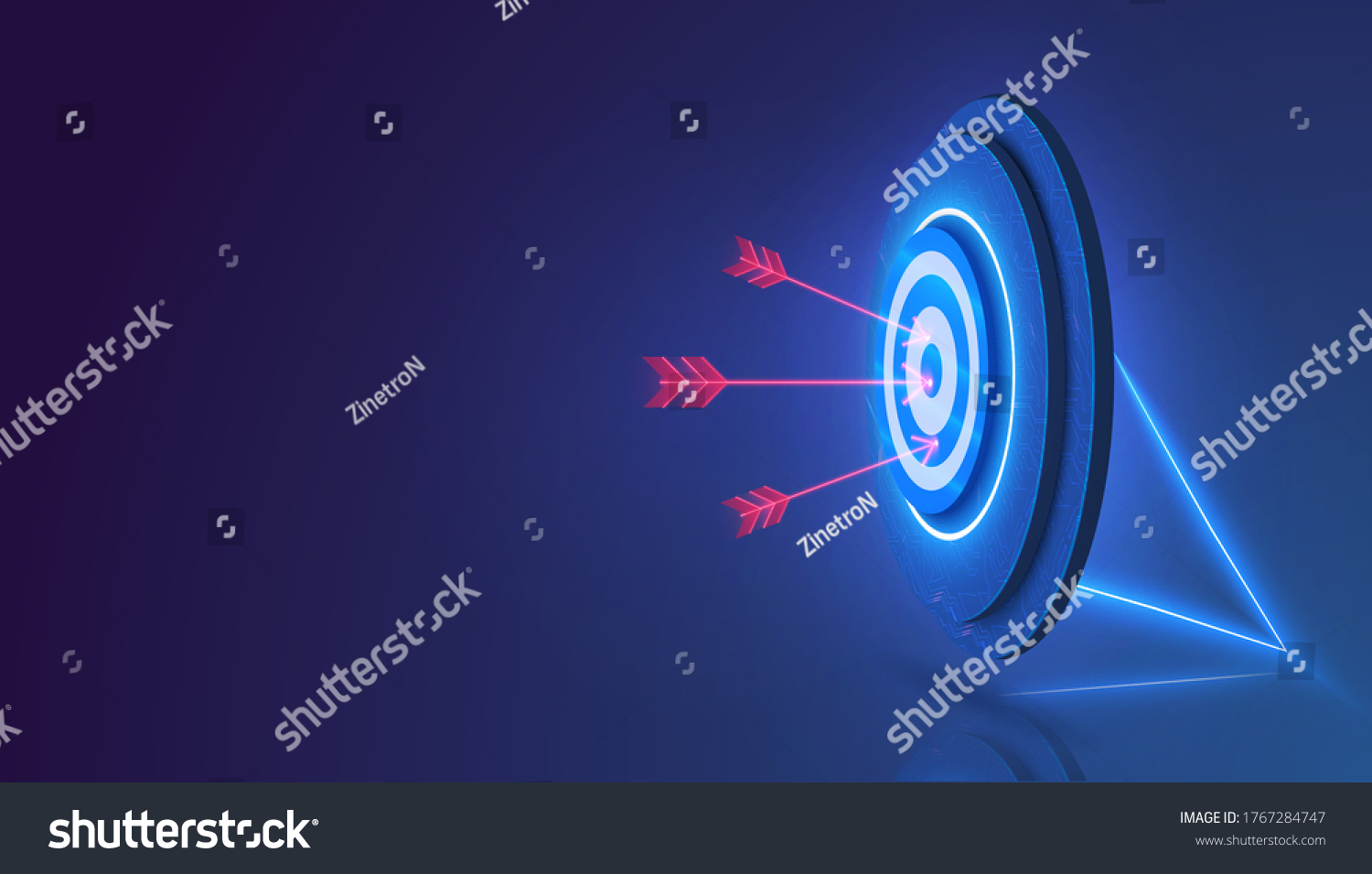 SVG of Darts target. Success Business Concept. Target hit in center by arrows, future technology. Business target isometric concept vector illustration.  Symbolic goals achievement, success, victory. Vector svg