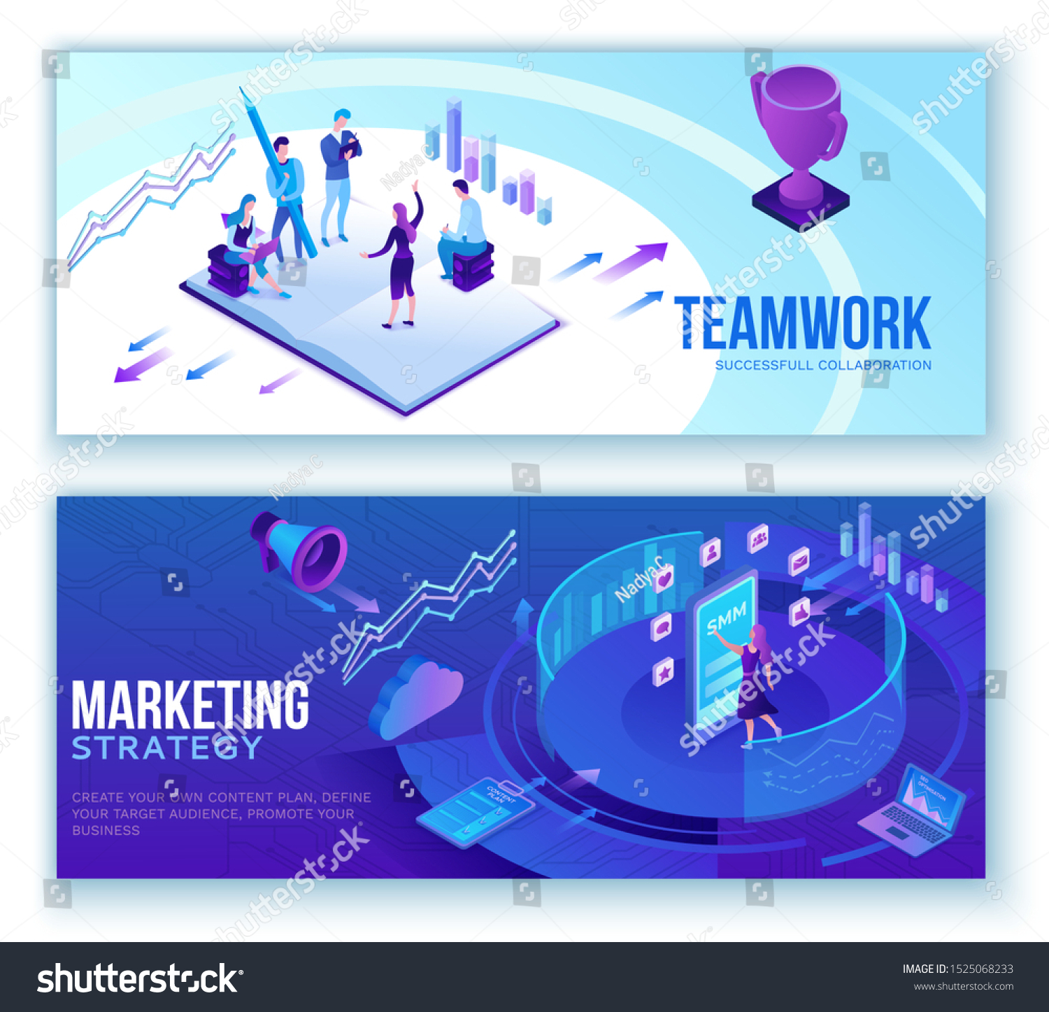 Data Analysis Center Business People Analyze Stock Vector Royalty Free 1525068233