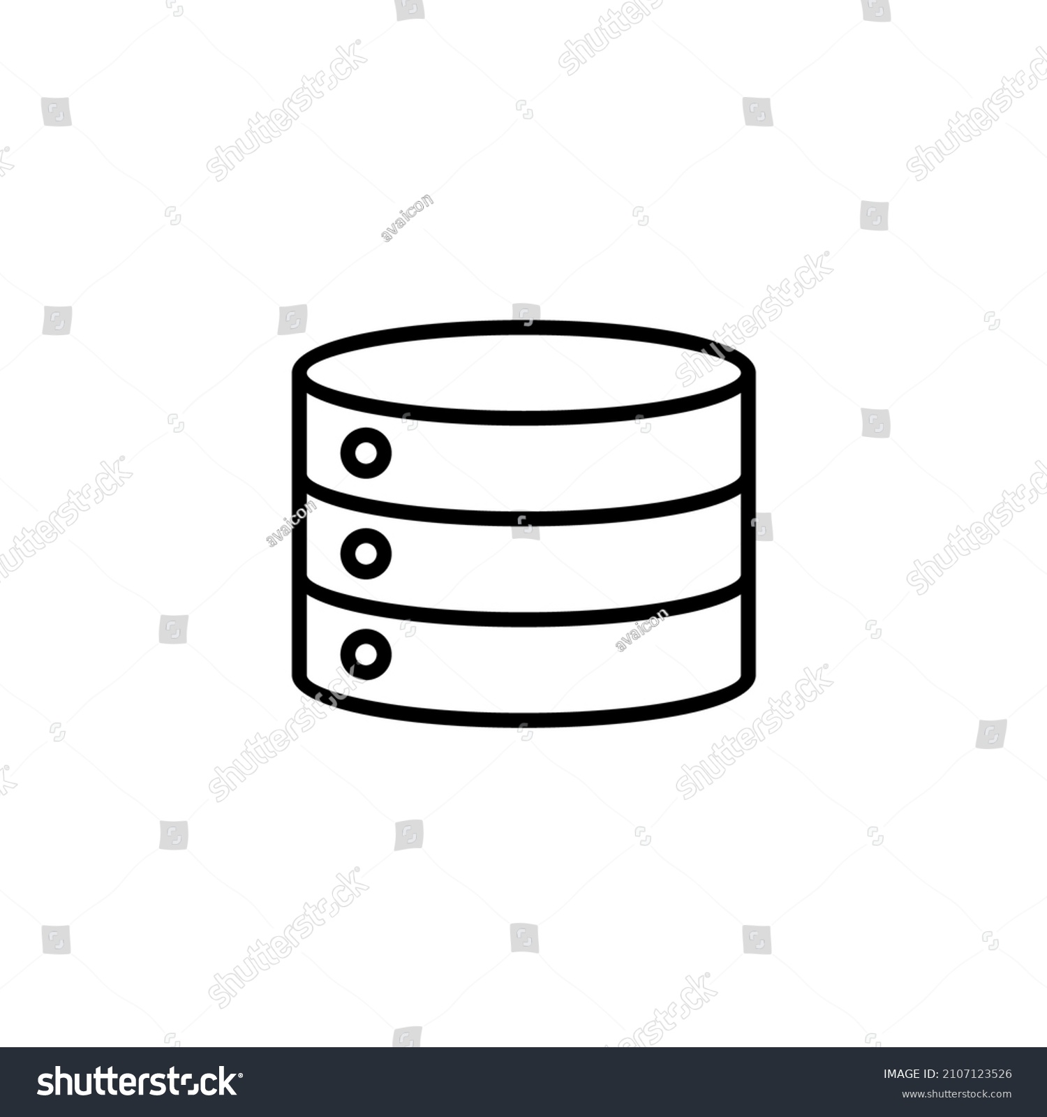 Database Icon Database Sign Symbol Stock Vector (Royalty Free ...