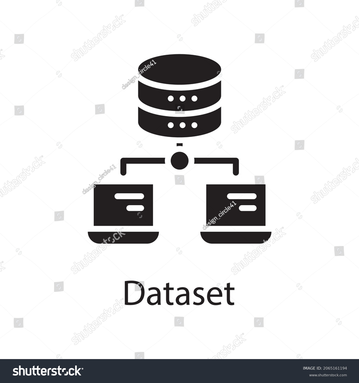 Dataset Icon Stock Vectors Images Vector Art Shutterstock