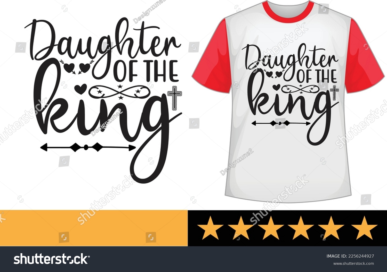 SVG of Daughter of the king svg t shirt design svg