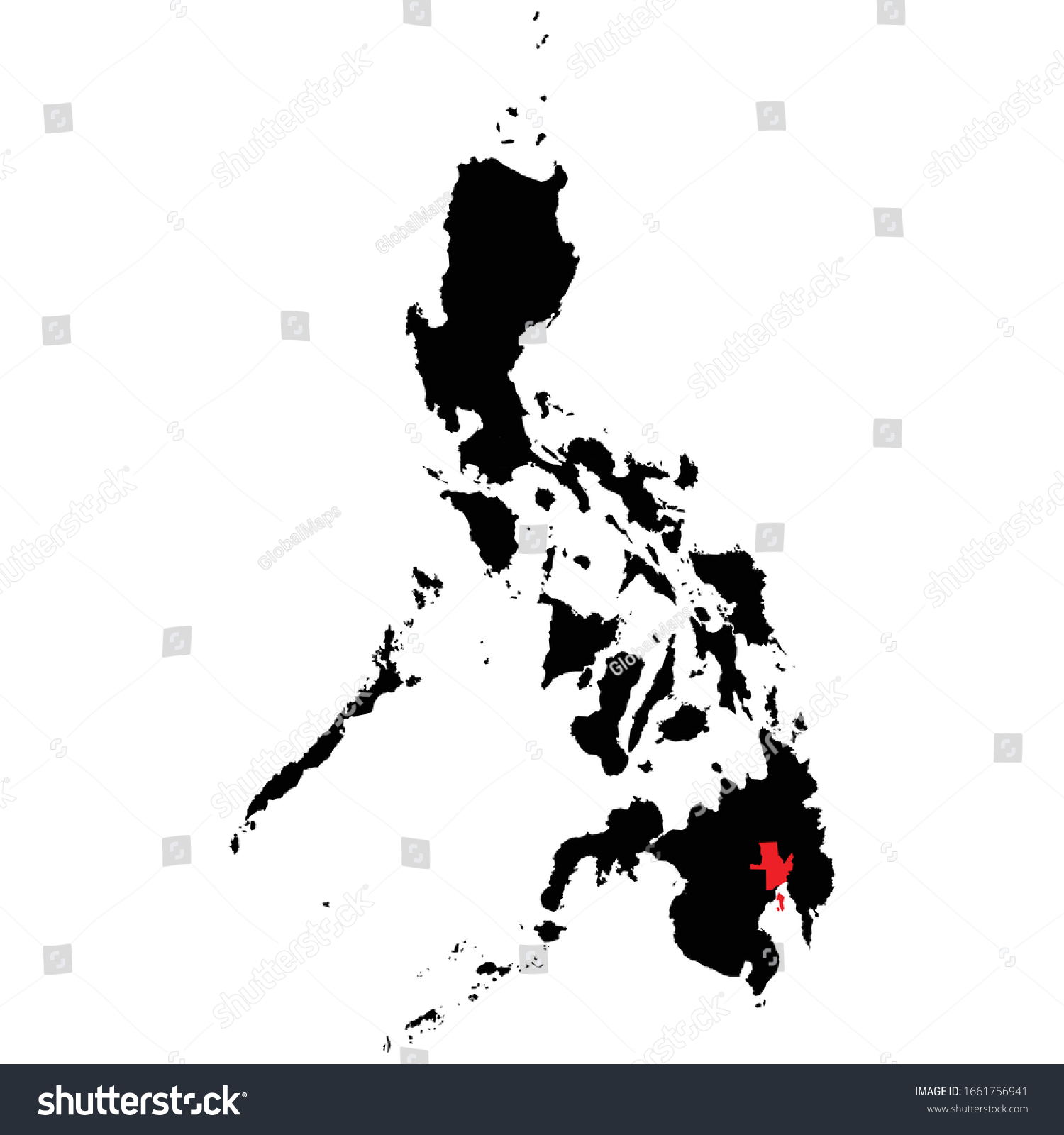 Davao Del Norte Map Davao Del Norte Province Highlighted On Stock Vector (Royalty Free)  1661756941 | Shutterstock